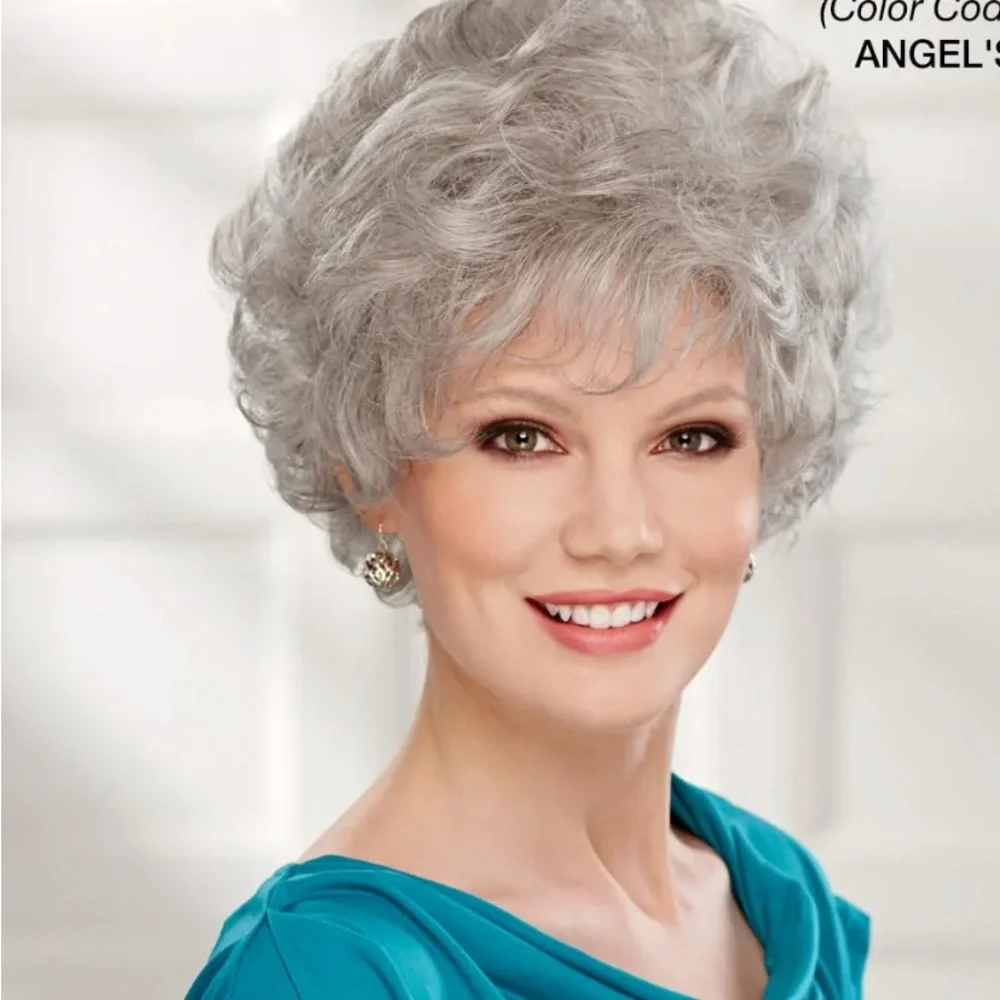 Curly Gray Hair Wig for Women Paula Young Brand